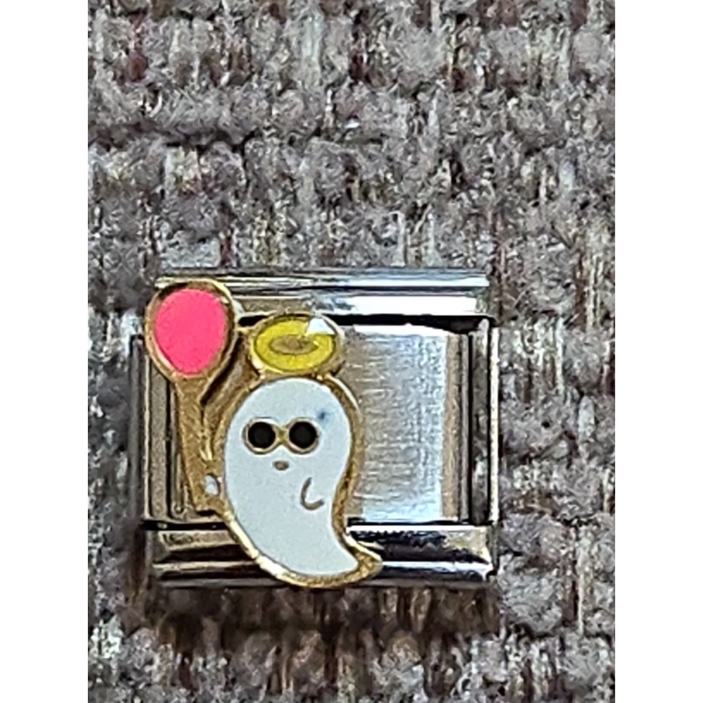 Italian Charm Halloween Ghost With Balloon